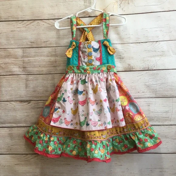 Matilda Jane Dresses Matilda Jane Chicken Dress With Reversible Apron Poshmark